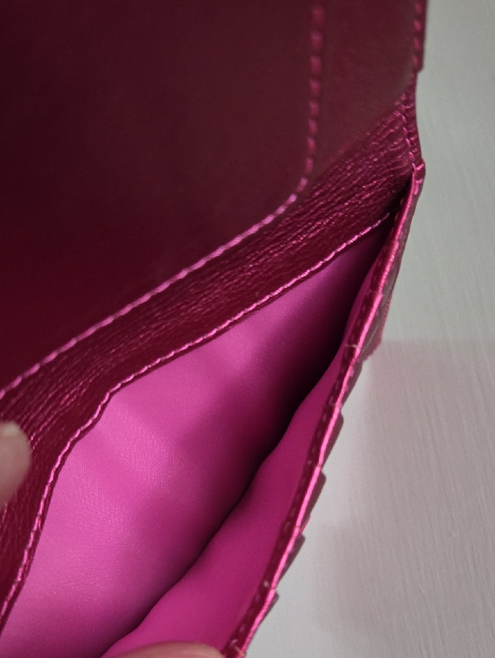 COACH  Metallic Fuchsia POPPY Leather Passport Wallet - Picture 10 of 15